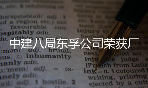 八局民主公司公开管理2项东孚厂务中建荣获荣誉