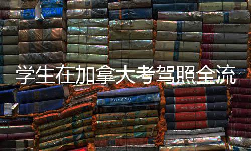 流程拿大学生考驾在加照全指南